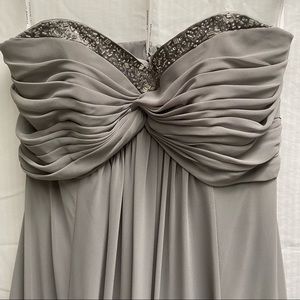 David’s bridal strapless maxi dress-mercury